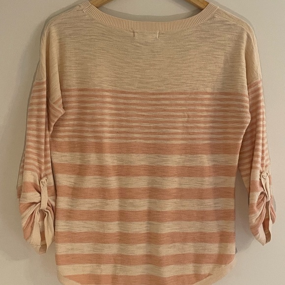 2 for $20. Pink rose sweater, sz medium, 3/4 length sleeves - Picture 5 of 5